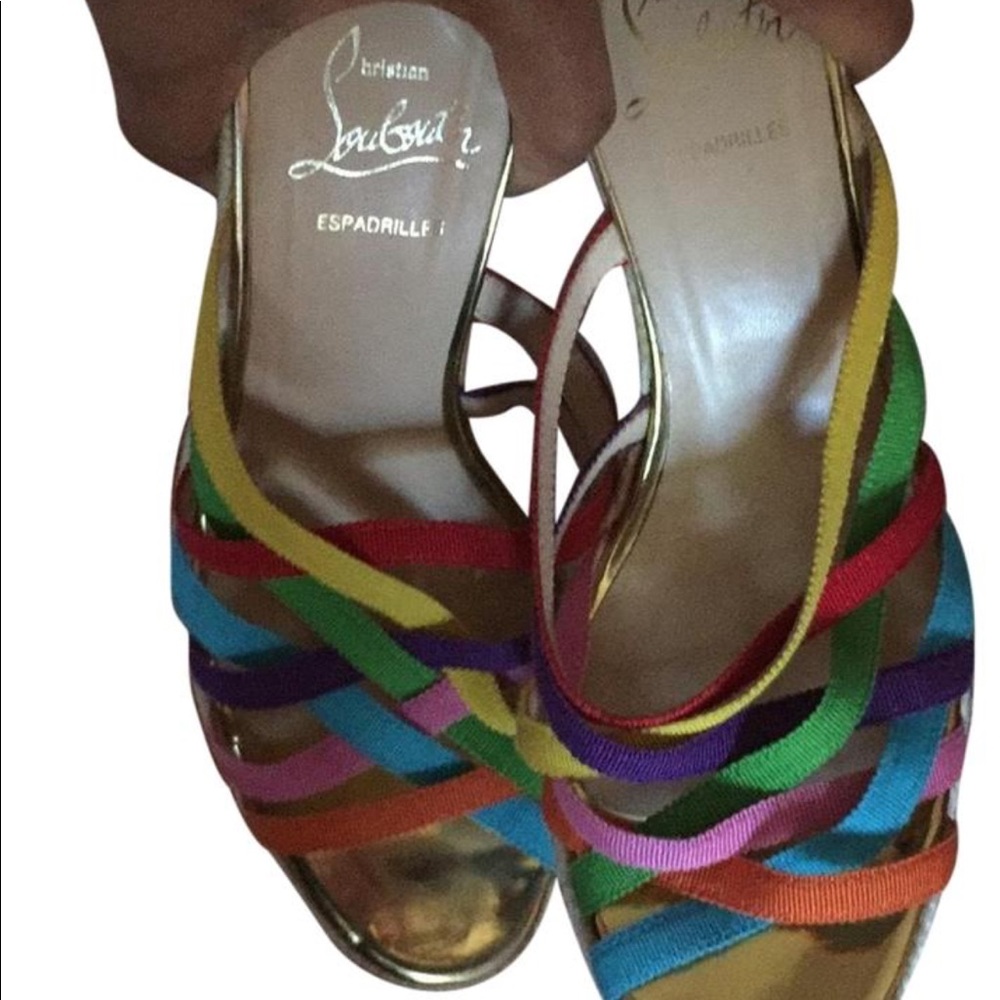 SOLD Christian Louboutin Multicolor Espadrilles